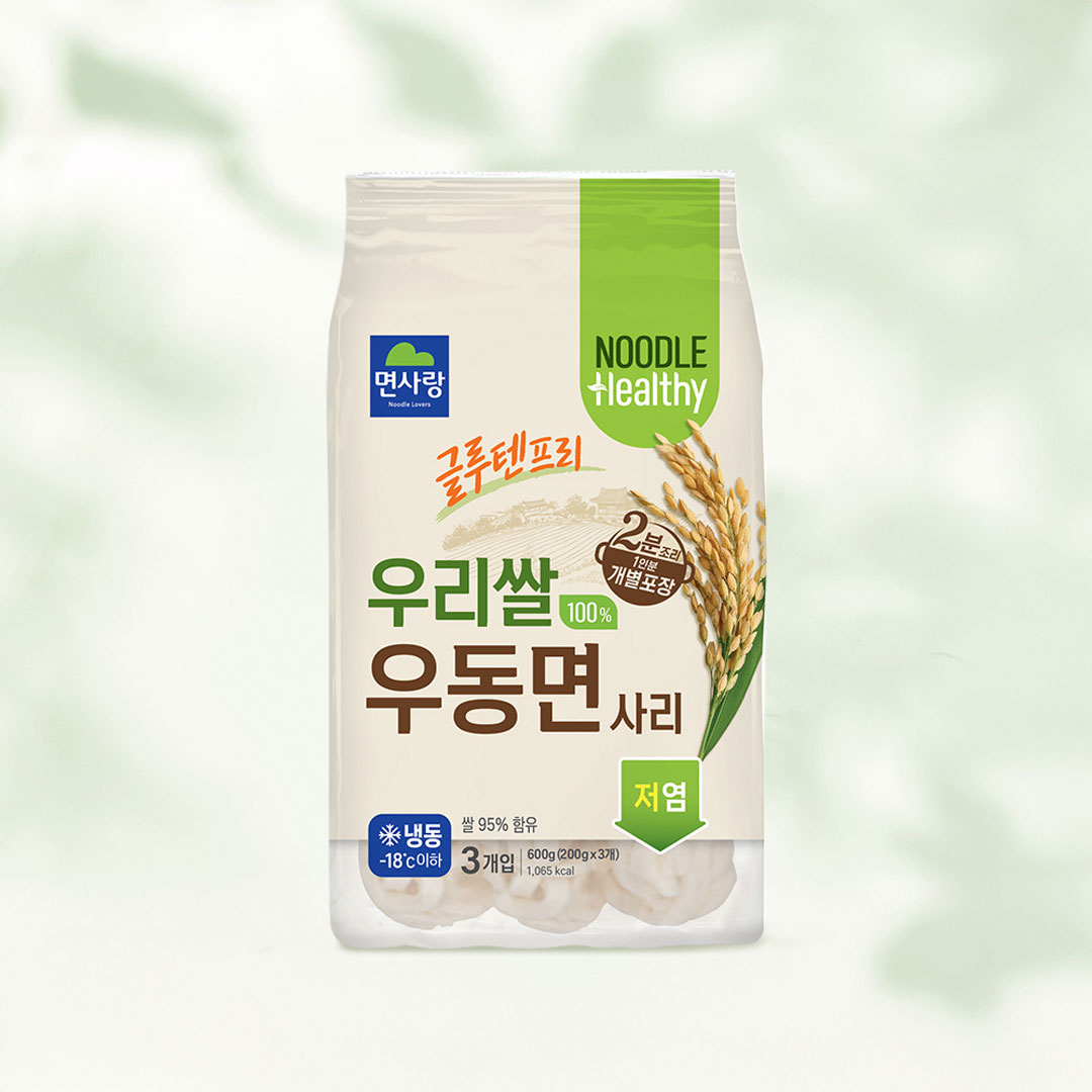Noodle Healthy 우리쌀 100% 우동면 출시